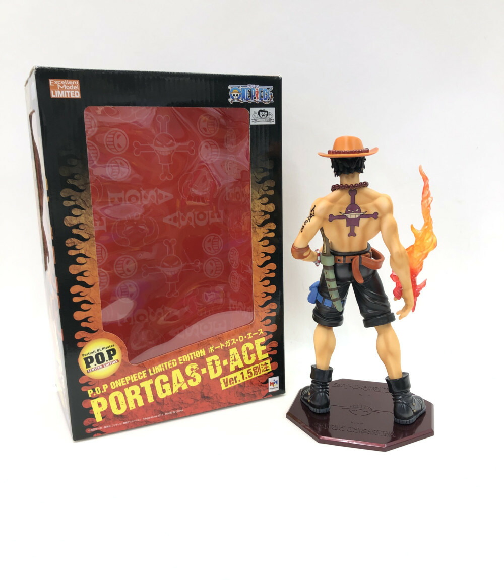 楽天市場 中古 P O P One Piece Limited Edition ポートガス D エース Ver 1 5別注 フィギュア メガハウス フィギュア ハグオール ホビー