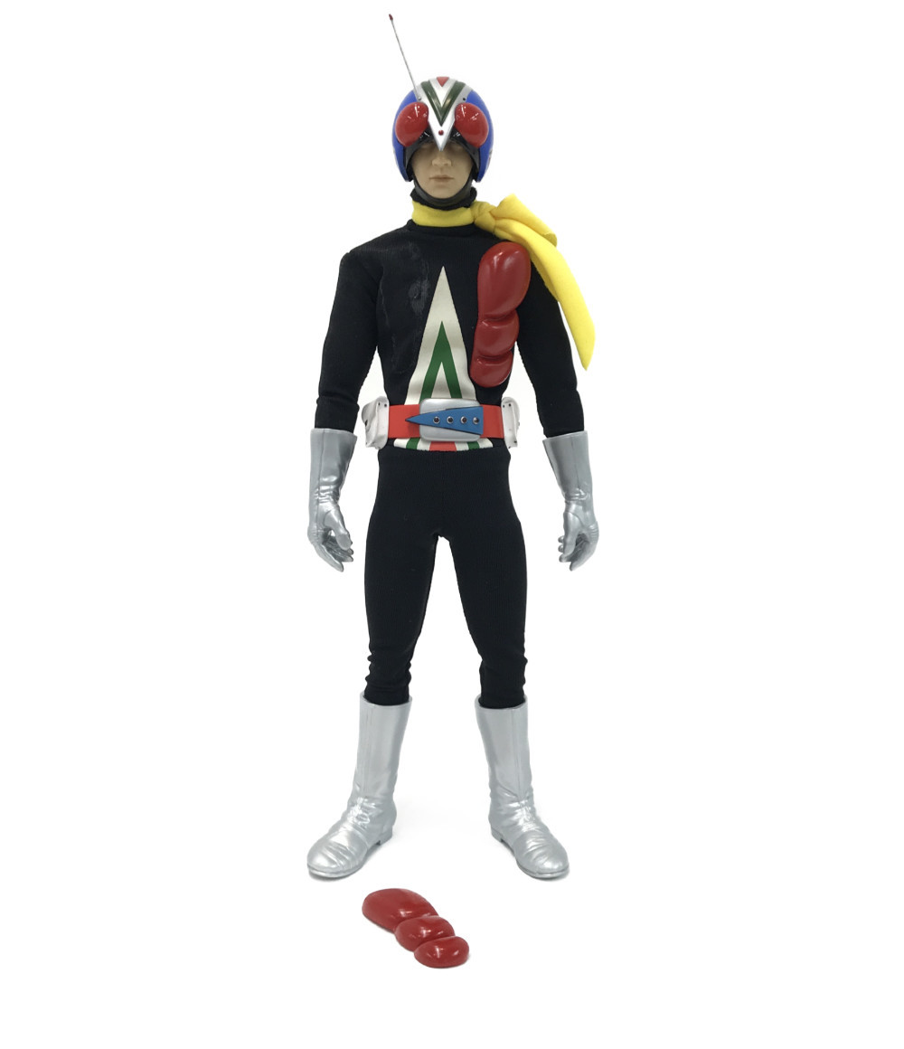 楽天市場 中古 仮面ライダーv3 リアルアクションヒーローズ 仮面ライダーv3 ライダーマン 04 デラックスタイプ No 198 1 6 メディコムトイ フィギュア ハグオール ホビー