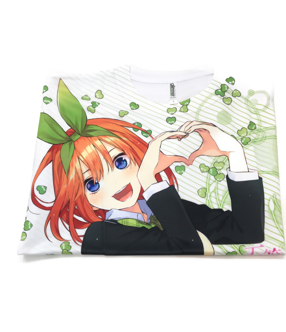 楽天市場 中古 アニメグッズ 五等分の花嫁 フルグラフィックtシャツ 中野四葉 Lサイズ その他ホビー ハグオール ホビー