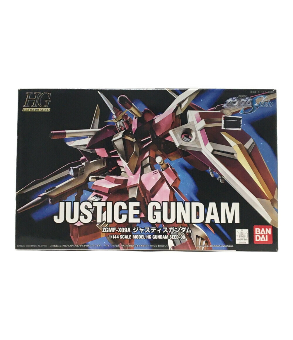【中古】美品 機動戦士ガンダムSEED 機動戦士ガンダムSEED ZGMF-X09A ジャスティスガンダム SEED-08 1/144 HG バンダイ プラモデル