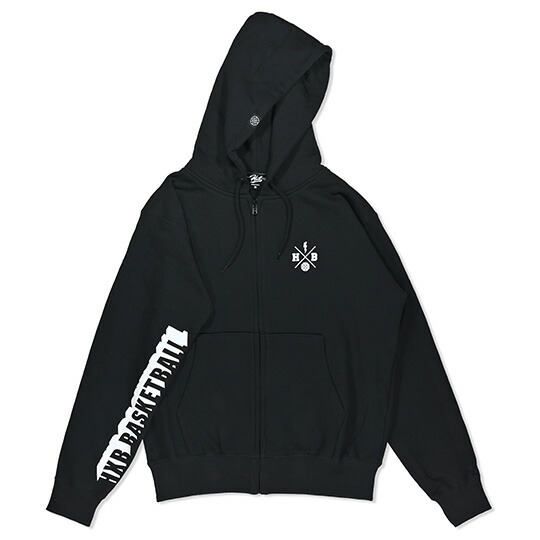 HXB SWEAT ZIP PARKA 【Beyond】 BLACK/黒いこと 篭球 スウェットジップアップパーカ