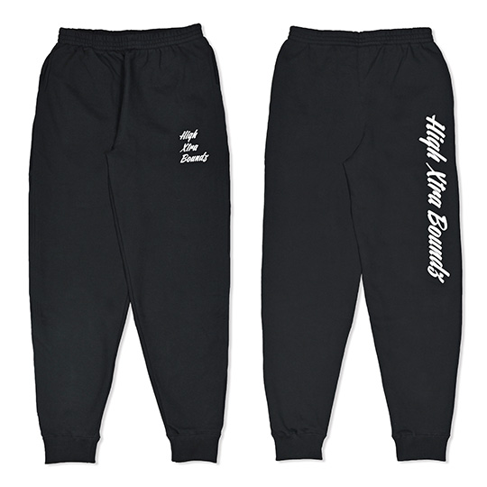 HXB SWEAT PANTS 【Calligraphy】 BLACK×WHITE  籠球 お召しもの スウェットパンツ セットアップ