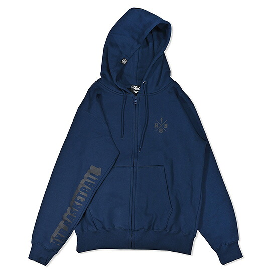HXB SWEAT ZIP PARKA 【Beyond】 NAVY/米国海軍 篭球 スウェットジップアップパーカ