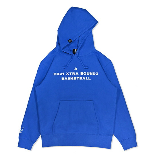HXB HOODIE 【A】 ROYAL BLUE×WHITE 篭球 汗水 フードパーカ