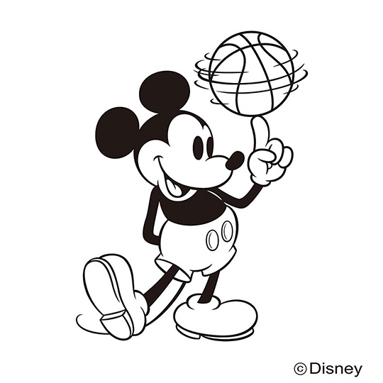 楽天市場 Mickey ミッキー Hxbバスケットボールドライtシャツ ホワイト ブラック Disney ディズニー 公式 オフィシャル コレクション ｈｕｇｅｓｔ