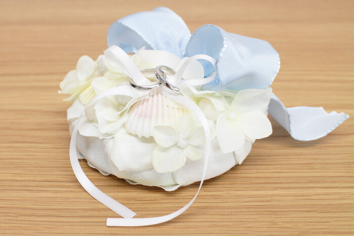 リングピロー 潮風と貝がら 手作りキット ブライダル リングピロー 手作りキット ウェディング グッズ 結婚式 海外 リングピロー 上品 あす楽 送料無料 リゾートウエディング 海 白 ホワイト Crunchusers Com