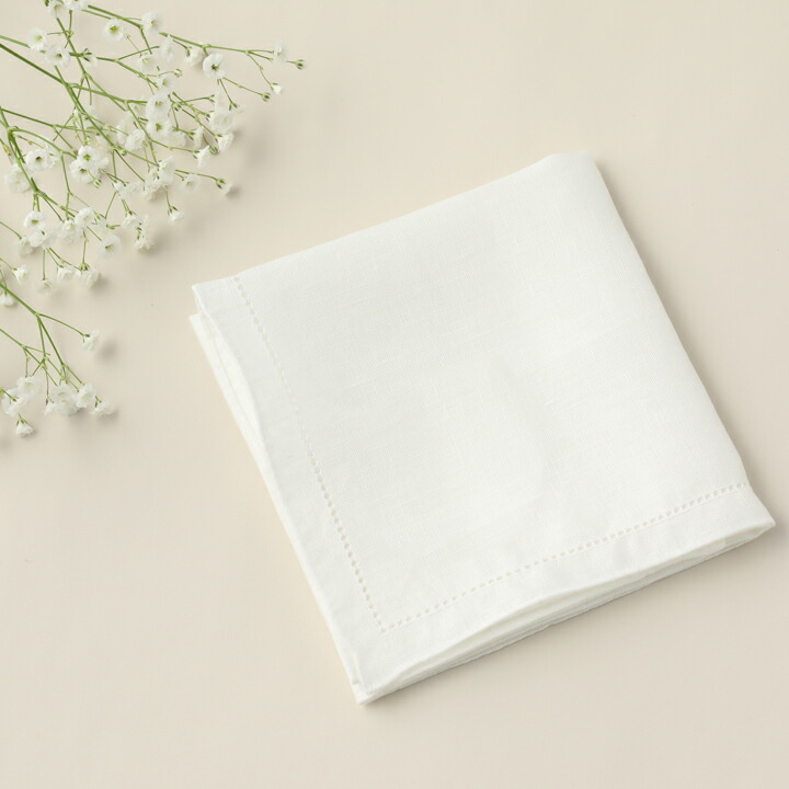 楽天市場】リネン100％ ブライダルハンカチ イニシャル 刺繍入り（刺繍