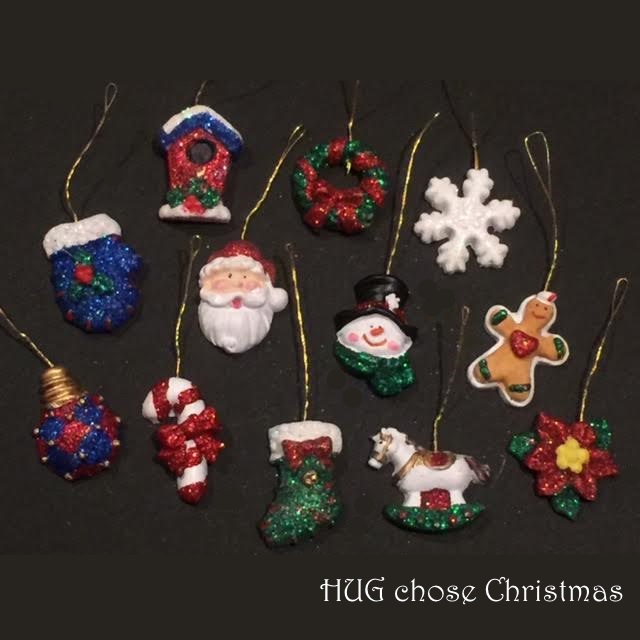 【楽天市場】HUGLuxeセレクトクリスマス クリスマスミニオーナメント12個セット 6130 おもちゃ・ホビー・ゲーム パーティー・イベント