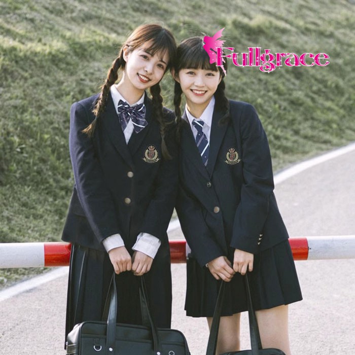 卒式背広お嬢さん(紺色)お嬢さんユニフォーム女子高生お嬢さん背広上下書き割り卒式はいり込む式スポーツジャケット学院ユニフォーム背広上衣長袖米国海軍お嬢さん高校生ユニフォームフォーマルお嬢さん中学生大学生服大層らしい大きさ学院教養祭卒式高校生はいり込む大学生ユニフォームXS-5XL