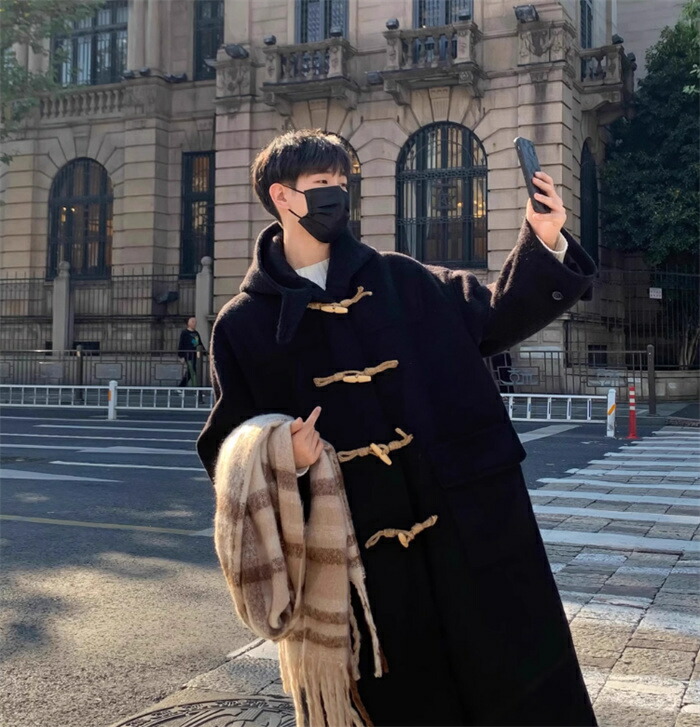 メンズ チェスターコート ビジネス ロングコート ダブル アウター 服 カジュアル おしゃれ 通勤 紳士服 暖かい 厚手 秋冬 ジャケット スリム ストレッチ オフィス 細身 二次会｜Hug Select