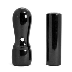 印鑑セット 水牛黒水牛[極上]2本セット 実印[天丸]21.0mm+銀行印[寸胴]18.0mm 高級印鑑ケース付 宅配便発送