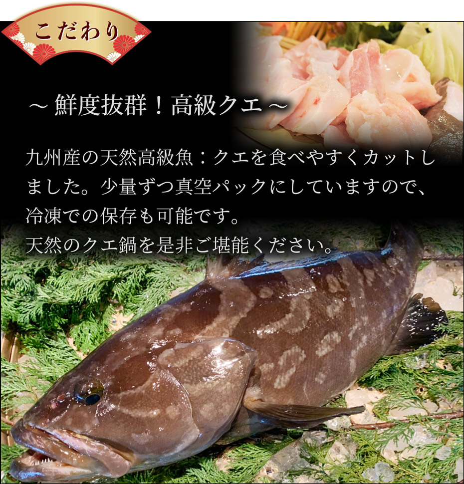 天然 ギフト クエのあら お土産 高級 くえ クエ クエ 食べ物 プレゼント 土産 くえ ギフト 九州産贈答用 送料無料 博多魚匠数量限定 長崎県産の天然クエ鍋セット クエ鍋セット6人前 クエの身 お取り寄せグルメ 鍋セット 贈り物