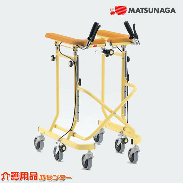 歩行器 【松永製作所 室内用歩行器 らくらくウォーカーホップステップ 6輪歩行器 SM-40】 キャスター付き 手元ハンドル 制動用ブレーキ付き 介護 送料無料
