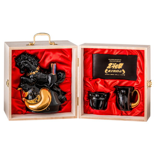 【受注生産】送料無料 芋焼酎 北斗の拳 黒王号ボトルセット 42度 1800ml SK-V桐箱入り グラス2個付き[本格焼酎][佐賀県][光武酒造場][贈り物][贈答][飲み比べ][桐箱][常圧蒸留][黒麹][さつま芋][紅はるか][ラオウ][産直]｜焼酎・芋焼酎　酒鮮市場！