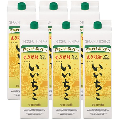 楽天市場】焼酎 麦焼酎 麦の大地 25度 1.8L パック × 6本福岡県 福徳長酒類6本販売 送料無料 1,800ml 1800 紙パック むぎ焼酎  RSL : 焼酎・芋焼酎 酒鮮市場！
