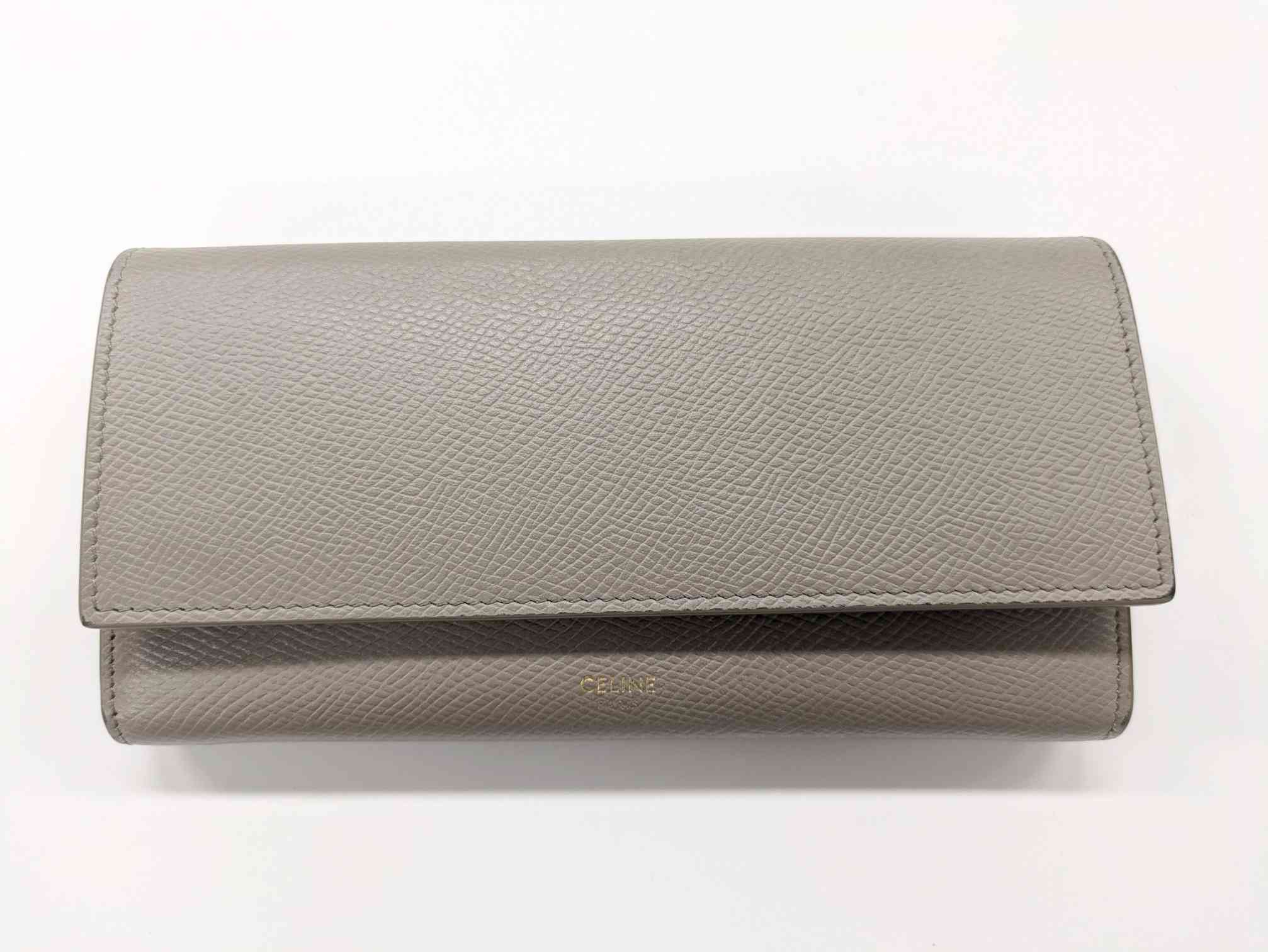 ⭐️新品未使用⭐️　CELINE　ラージフラップウォレット　長財布　レザー　金金具 楽天市場】【円高還元セールΣ】【返品可】セリーヌ CELINE
