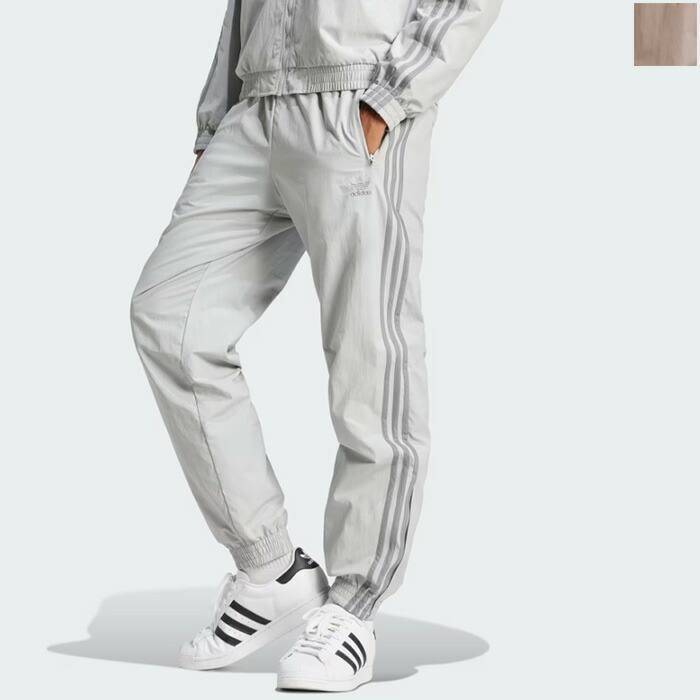 【SALE 10％OFF】adidas originals (アディダス オリジナルス)アディカラー ウーブン ファイヤーバードトラックパンツ（ジャージ）　JTC69　トレンド　トラック　リラックスフィット　JD0425（Grey Two）　JP1024（Trace Brown）｜HULLE店