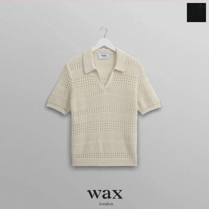 【SALE 20%OFF】waxlondon(ワックスロンドン) STRIPE OP KNIT KNT-SIE-BQP ニット ハーフスリーブ