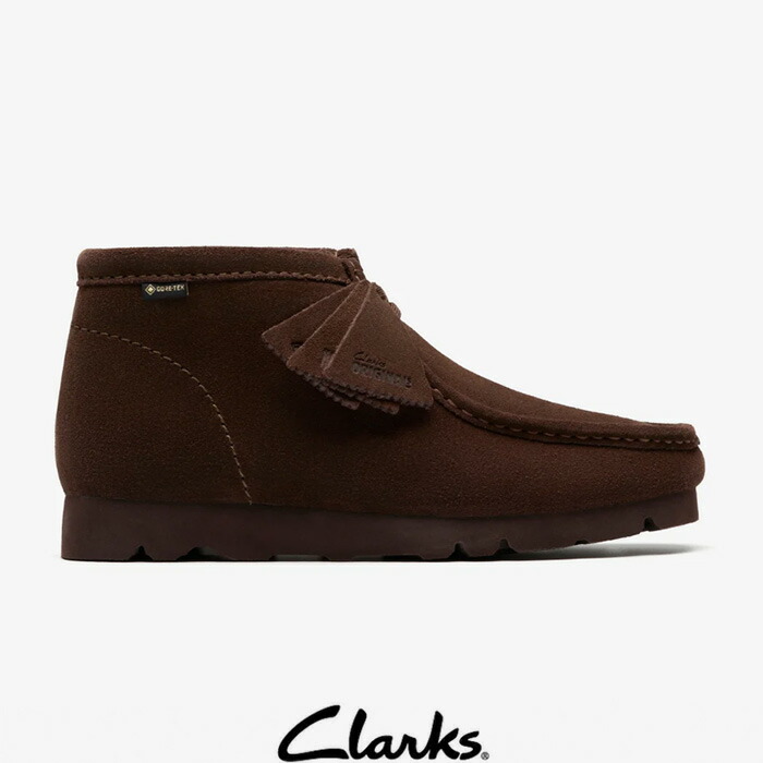 CLARKS (クラークス) ワラビーブーツゴアテックス （ダークブラウンスエード） 26183075 WALLABEE BT GTX BOOTS GORE-TEX SUEDE