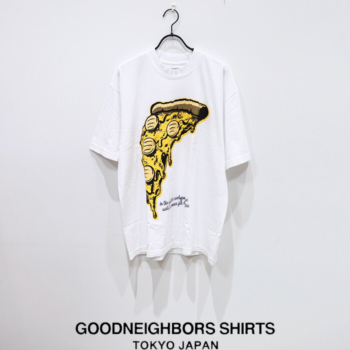 【SALE 10％OFF】GOODNEIGHBORSSHIRTS（グッドネイバーズシャツ）PIZZA TEE MGS-007 プルオーバー カットソー 半袖 ロゴタイプ 刷り上げる