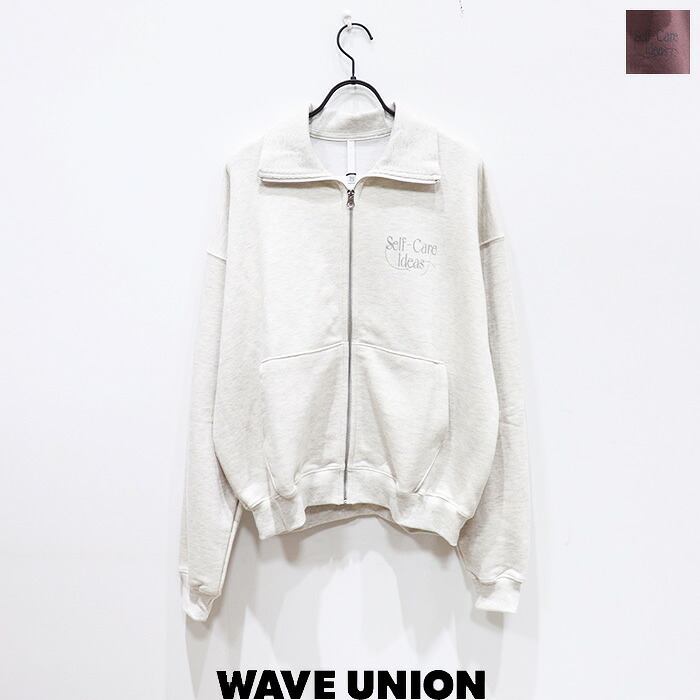 【SALE 10％OFF】WAVE UNION(ウェーブユニオン) FULL ZIP SWEATSHIRT(SELF CARE IDEAS)(HLEX)　WU531403HO　フルジップスウェットシャツ｜HULLE店