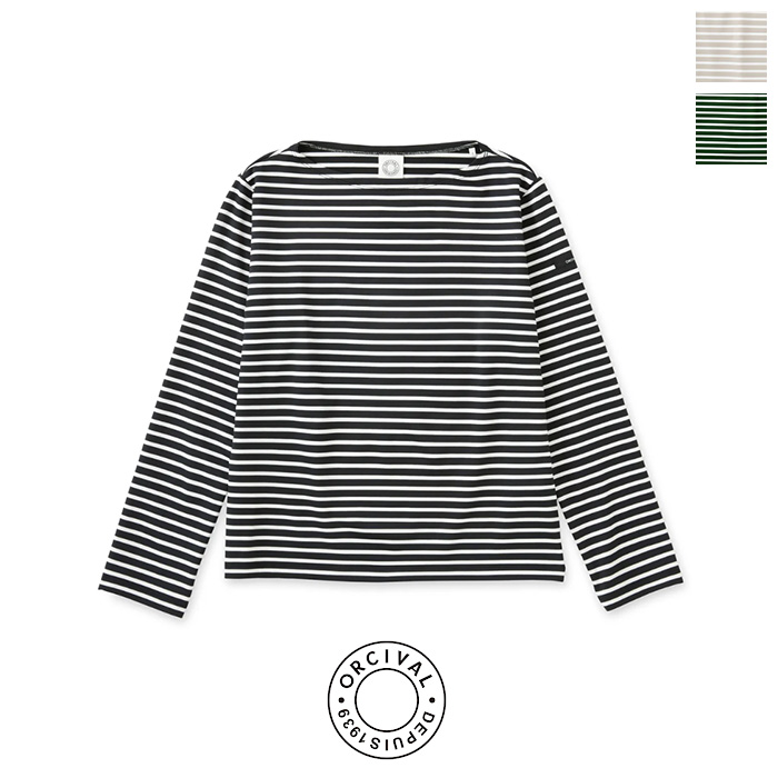 【SALE 10％OFF】ORCIVAL（オーシバル）Women's Polyester Boat Neck Long Sleeve Pullover　OR-C0492　ボートネック　長袖　カットソー