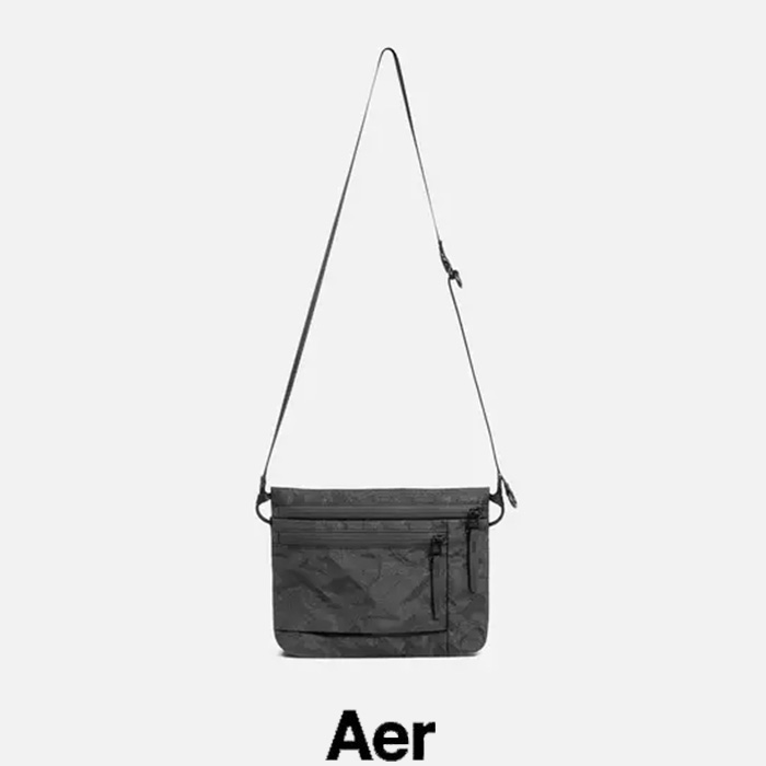 Aer (大気圏) Simple Pouch AER-79002 合切袋 体操場 事務室 うしろ側 ボディバッグ・ウエストポーチ-バッグ・小物・ブランド雑貨