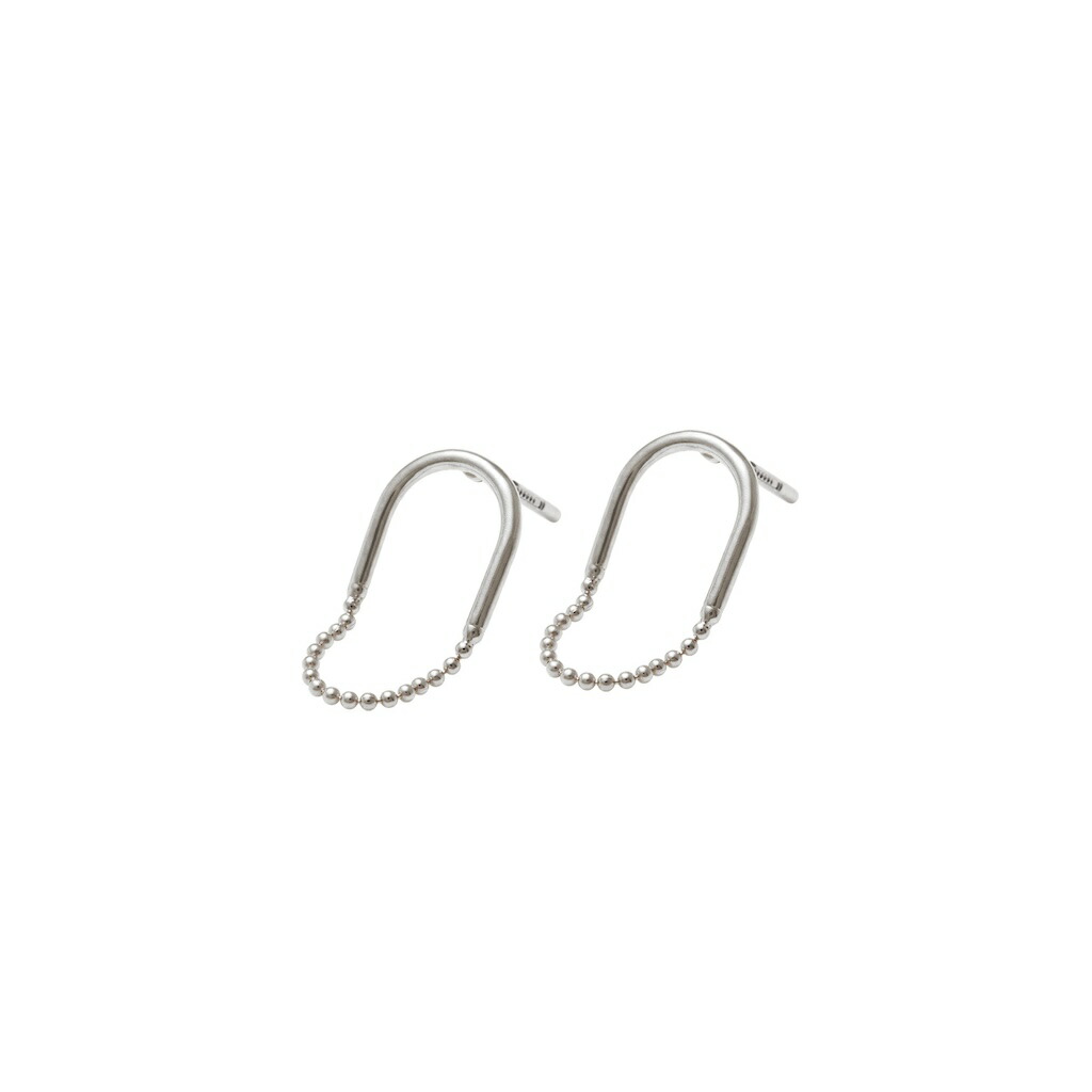 baqless(バックレス)　 AMITY ISA RHODIUM　ピアス　キャッチレス　スイス　ランニング　AM-IS-SV｜HULLE店