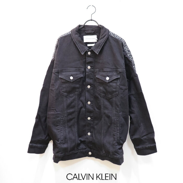 【百貨店大売り出し 70％OFF】Calvin Klein（カルバンクライン 演技）LONG DAD DENIM JKT J217546 ロングダッドデニムジャケット ウィメンズ
