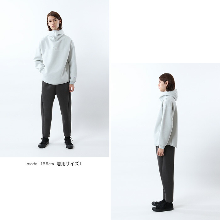 Champion(チャンピオン)テックウィーブ 3LS ハーフジップスウェット