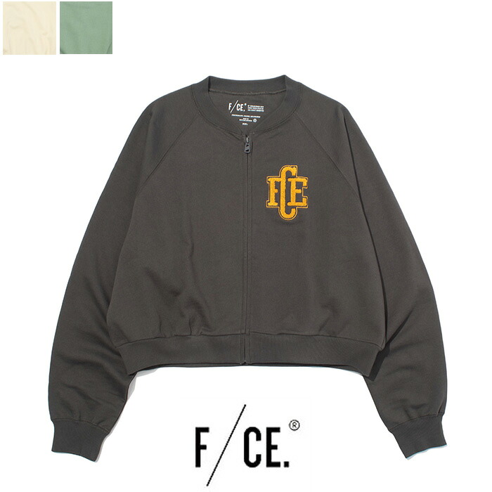 【SALE 30％OFF】F/CE(エフ　シーイー) エフシーイー RE スウェット 刺繍 クロップド カーディガン　FSU12242U0003　RE SWEAT EMBROIDERY CROPPED CARDIGAN　刺繍　カーディガン　クロップド｜HULLE店