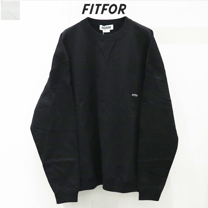 【百貨店大売り出し 50％OFF】FITFOR（フィットフォー）スウェットクルーネック(HLEX) #601HL_EMBROIDERY SWEAT CREWNECK 長袖 ティーシャツ 別注 HULLE事あたらしい