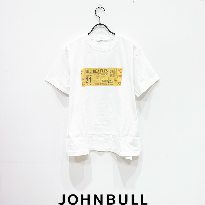 JOHNBULL（ジョンブル）THE BEATLES TEE. TICKET　JT243C27　ビートルズ チケットモチーフ カットソー　半袖｜HULLE店