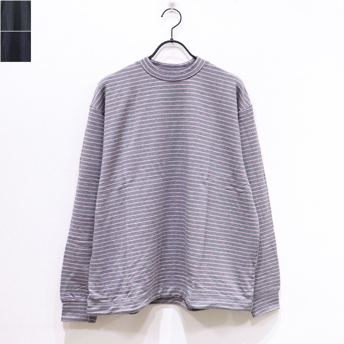 mocT（モクティ）LYOCELL STRETCH FLEECE BORDER PO　M39-311　プルオーバー　ボーダー｜HULLE店