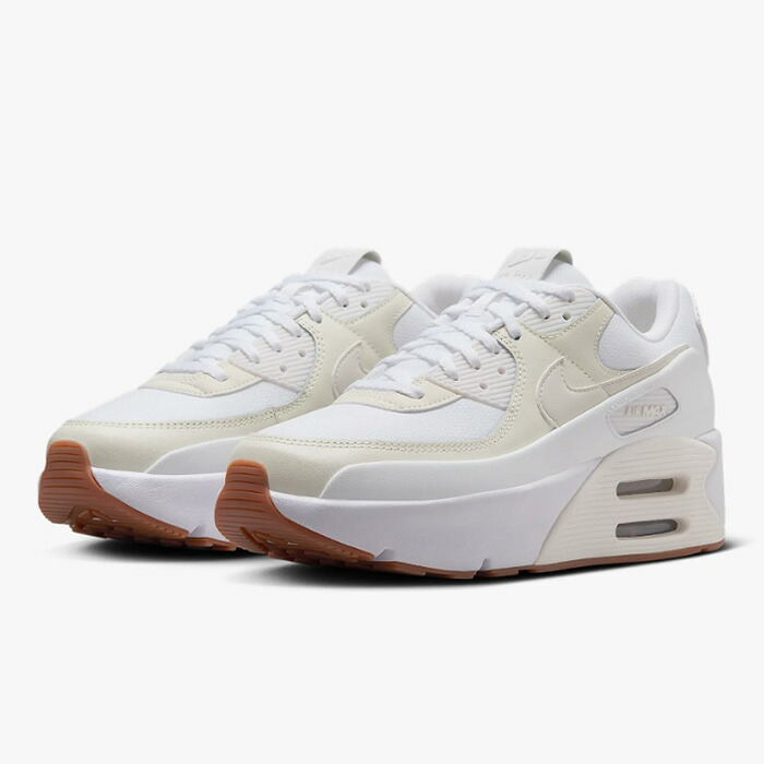 NIKE(ナイキ)ナイキ エア湖 マックス 90 LV8 FD4328 ウィメンズシューズ 厚底 白いこと/ホンブルグ帽パール/プラチナムティント/セイル