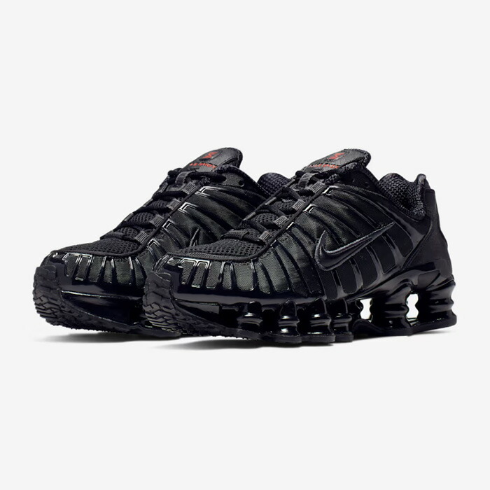 NIKE（ナイキ）ナイキ ショックス TL ウィメンズシューズ AR3566 スニーカー シューズ 黒いこと/メタリックヘマタイト/マックスオレンジ色/黒いこと SHOX