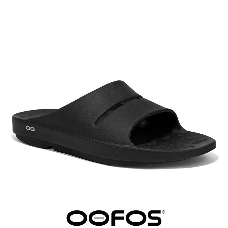 men's oofos flip flops