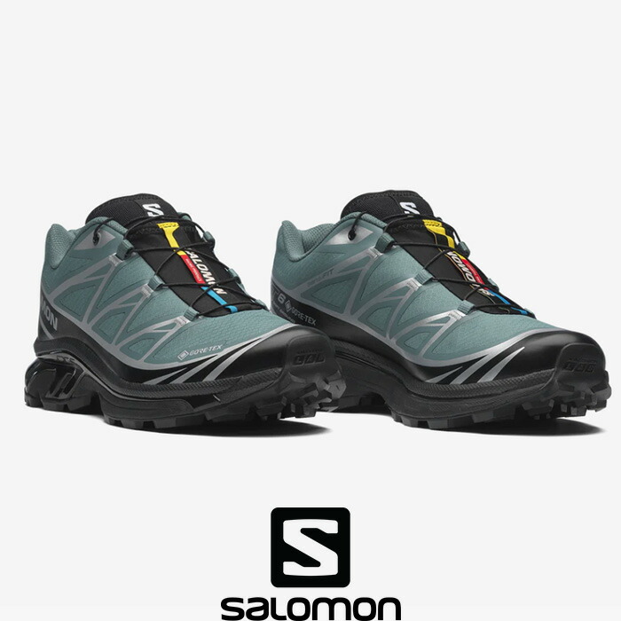 SALOMON(サロモン)XT-6 GTX l47861500 ユニセックス スポーツスタイルシューズ スニーカー 靴 NORTH ATLANTIC/BLACK/FTW SILVER|HULLE店