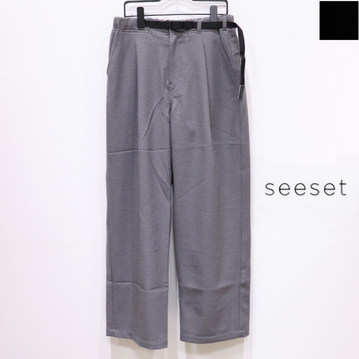 seeset（シーセット）ワイドパンツ　SE241837H 楽天市場】【SALE 20％OFF】seeset（シーセット）ワイドパンツ