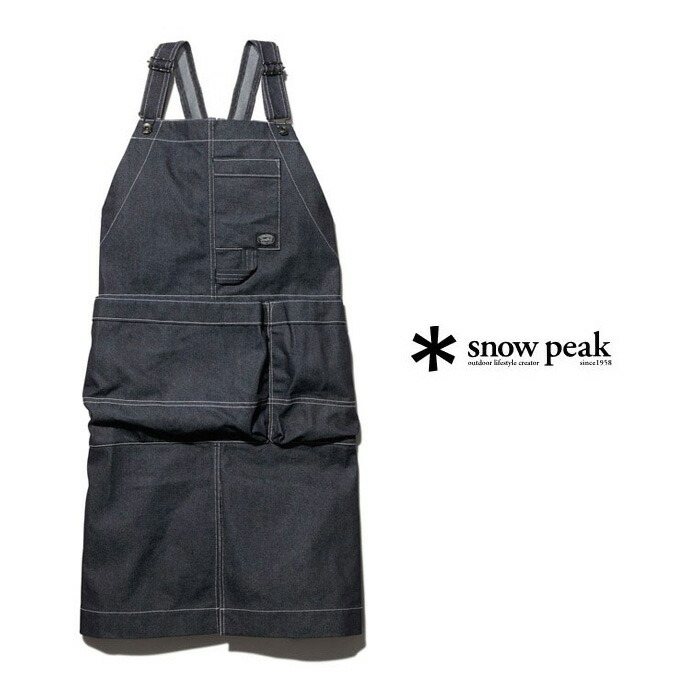 大人の上質 Apron Denim Takibi Peak スノーピーク Snow Ac 20au102 ホーム デイリー アウトドア キャンプ 焚火デニムエプロン その他 Williamsav Com