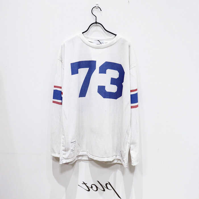 【百貨店大売り出し 30％OFF】TOLQ（トルク）TROMPE L’OEIL FOOTBALL T-SHIRTS(L/S) 25-1206 蹴球 トロンプ・ルイユ ティーシャツ カットソー