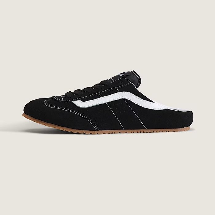 vans (バンズ) Super Lowpro Mule レディース スニーカー スエードクロス 黒いこと VN000EEWBA2