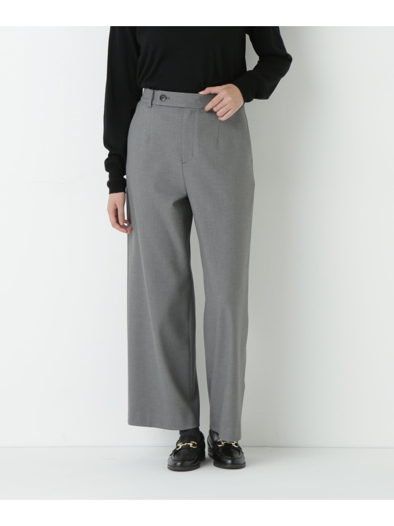 【SALE／28%OFF】≪ウォーム素材≫裏起毛セミワイドパンツ human woman ヒューマン ウーマン パンツ その他のパンツ ブラウン グレー【RBA_E】【送料無料】[ Fashion]｜human woman／ヒューマン ウーマン