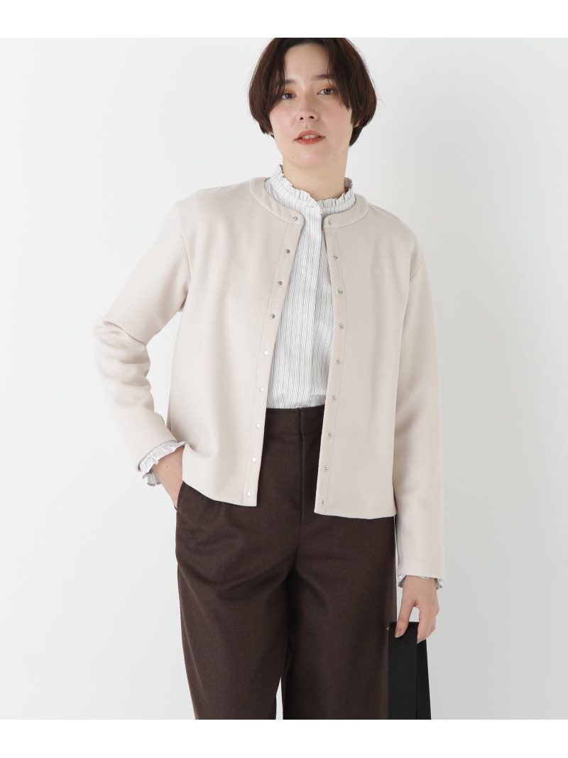 【SALE／30%OFF】◆ミルドジャージーカーディガン human woman ヒューマン ウーマン トップス カットソー・Tシャツ ネイビー ブラウン ブラック ベージュ【RBA_E】【送料無料】[ Fashion]｜human woman／ヒューマン ウーマン