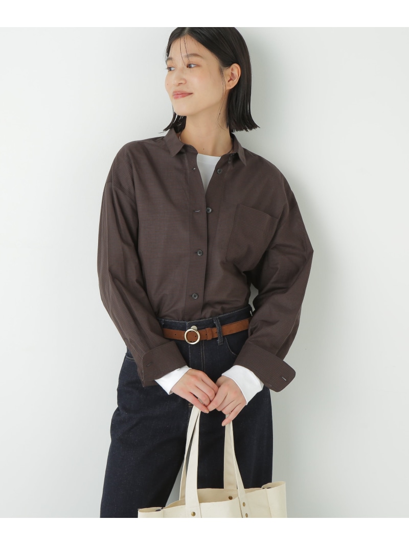【SALE／55%OFF】◆ギンガムチェックオーバーシャツ human woman ヒューマン 成人女性 トップス ティーシャツ・トップ 米国海軍【RBA_E】【貨物輸送無料】[ Fashion]