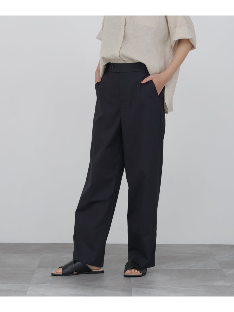 ◆《名品 / 接触冷感 / UVカット / 洗える》 クールマックスストレートパンツ human woman ヒューマン ウーマン パンツ その他のパンツ ブラック ベージュ カーキグリーン【送料無料】[ Fashion]｜human woman／ヒューマン ウーマン