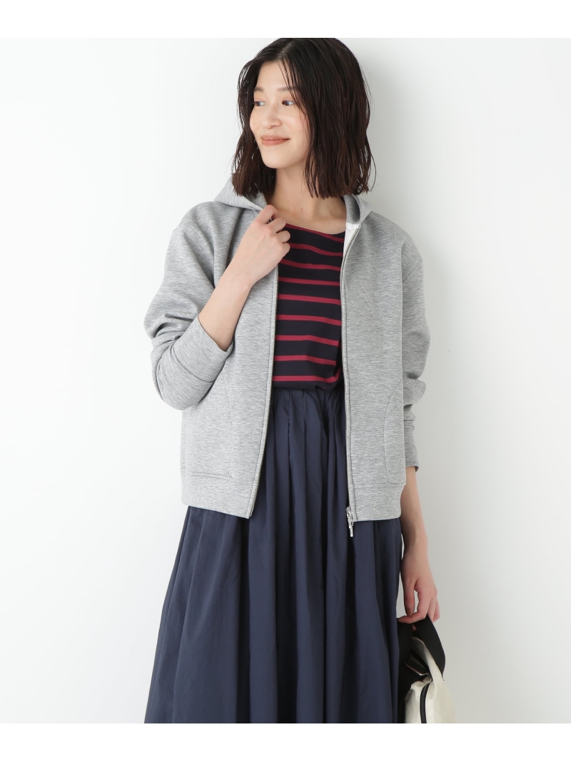 【SALE／40%OFF】◆クッションダンボールジップパーカー human woman ヒューマン 成人女性 トップス カットソー・プルオーバー 薄墨色【RBA_E】【貨物輸送無料】[ Fashion]