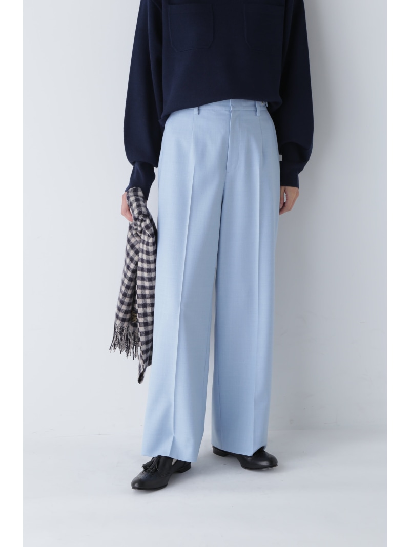 【SALE／50%OFF】◆センタープレスセミワイドパンツ human woman ヒューマン ウーマン パンツ その他のパンツ ブルー オレンジ グレー グリーン【RBA_E】【送料無料】[ Fashion]