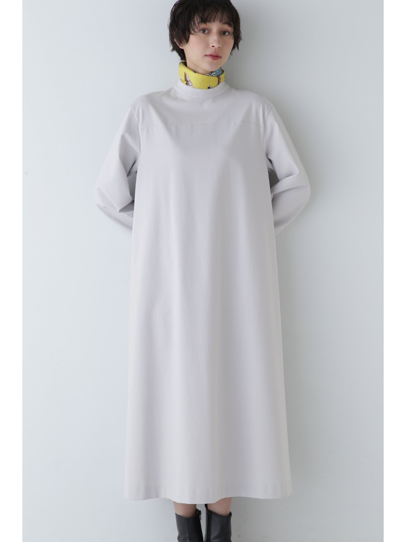 【SALE／60%OFF】ストレッチポンチモックネックワンピース human woman ヒューマン ウーマン ワンピース・ドレス ワンピース ネイビー グレー【RBA_E】【送料無料】[ Fashion]｜human woman／ヒューマン ウーマン