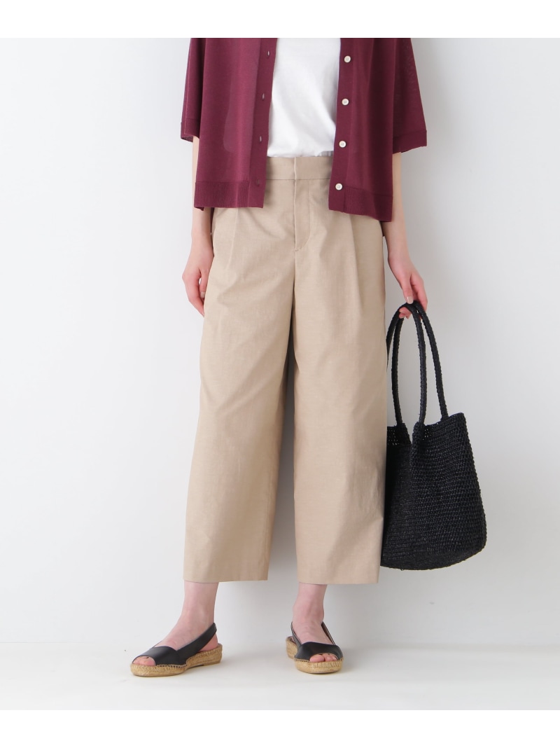 ◆クールマックス混ガウチョパンツ human woman ヒューマン ウーマン パンツ その他のパンツ グリーン グレー ベージュ【送料無料】[ Fashion]